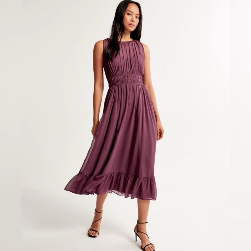 Abercrombie easy high neck midi dress SP